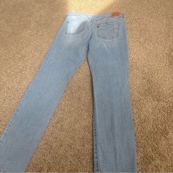 Classic Light Blue Women's Skinny Jeans - Picture 5 of 6